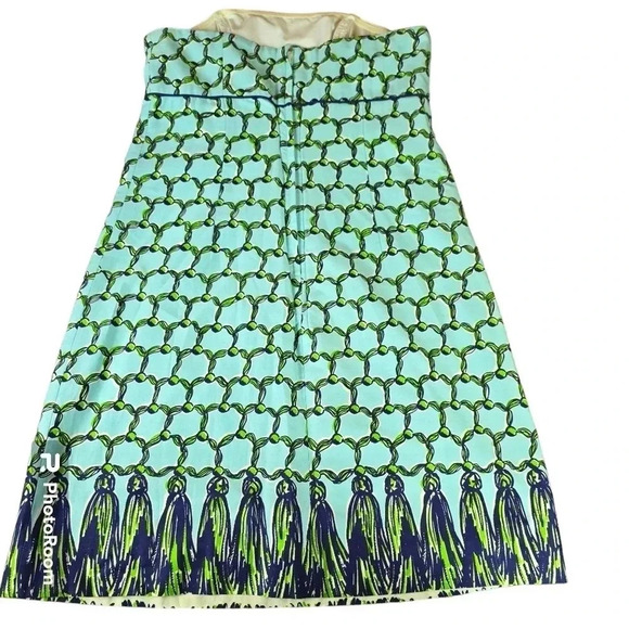 Lilly Pulitzer Bowen dress Cameo White Macrame Me Strapless dress Size 6 - Picture 3 of 13